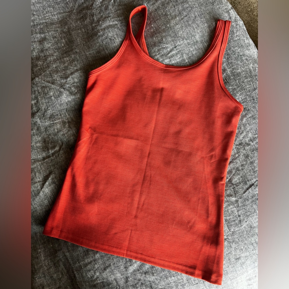 Fleo Ribbed Work Out Tank, Medium